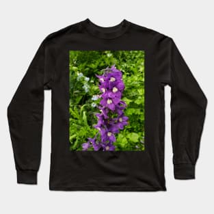 Bright purple delphinium Long Sleeve T-Shirt